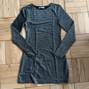 Reformation Sparkle Long Sleeve Mini Dress S